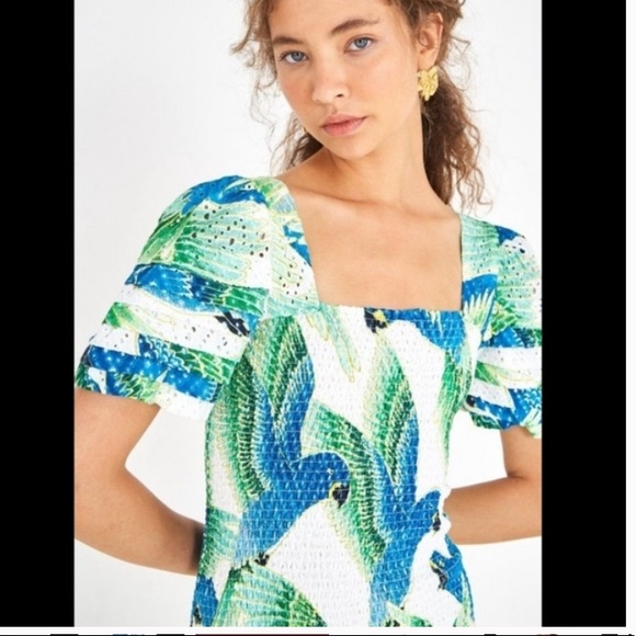 FARM Rio Tropical Parrot Smocked Dress - Picture 3 of 7